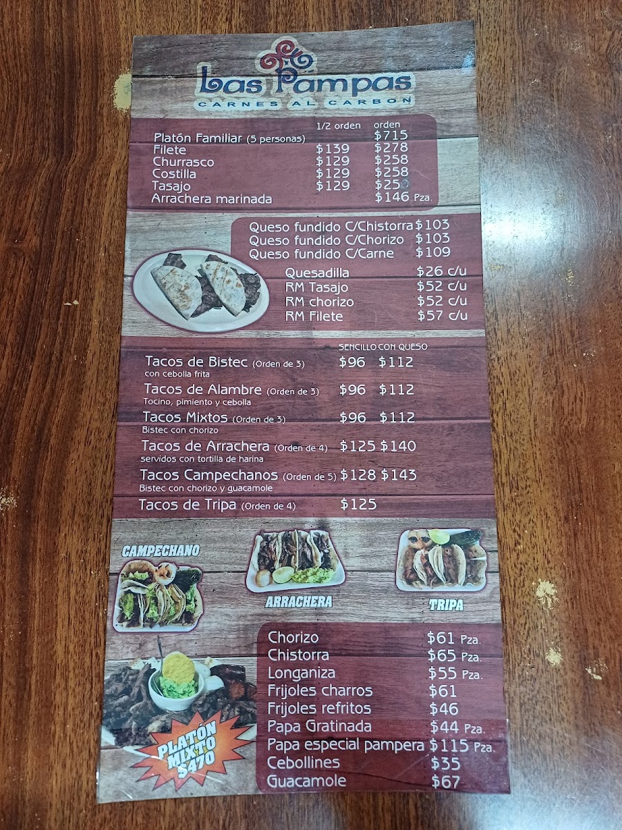 Las Pampas sucursal oriente Menu - Image 3